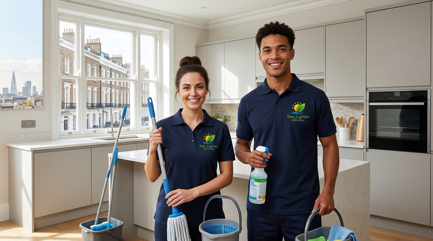 Sea Lighter Property Services cleaning team in uniform